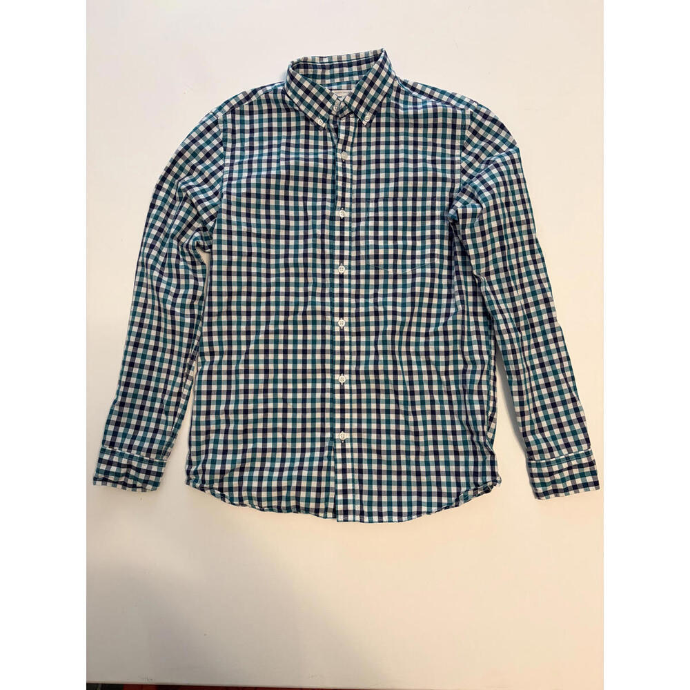 Old Navy Boy's Ginghm Button Down Shirt (Size Small)